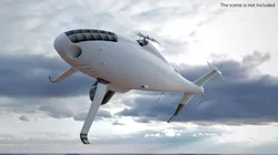 VTOL Drone with Surveillance Module White Rigged for Maya 3D model