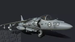VTOL Fighter Jet II Low-poly 3D model