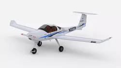 Aircraft Diamond DA20 N227 Low-poly 3D model