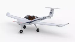 Aircraft Diamond DA20 Navy Low-poly 3D model