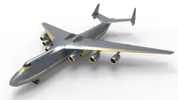 ANTONOV AN 225 Low-poly 3D model