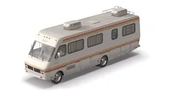 Breaking Bad RV Fleetwood Bounder 1986 Rigged for Cinema 4D 3D model