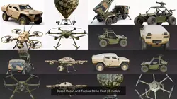 Desert Recon And Tactical Strike Fleet 3D Model Pack