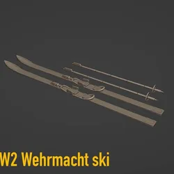 DIORAMA - WW2 Wehrmacht ski - 1/35