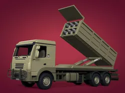 Generic Military Truck -- SAM - Anti Aircraft - Missile Launcher 3D model