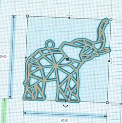 Geometric Elephant - Elephant Géométrique