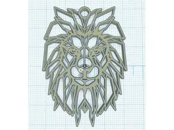 Geometric lion - Lion Géométrique