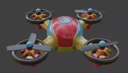 Hexacopter Drone 3D model