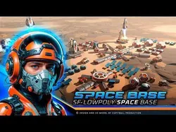 Low Poly SPACE Base  Low-poly 3D model