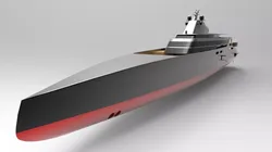 Mega Yacht  Low-poly 3D model