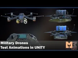 Military Drones Low-poly 3D model