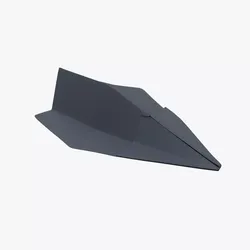 Paper Plane Black Low-poly 3D model