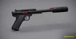 Ruger Mark IV Tactical 3D model Low-poly 3D model