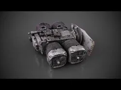 Shahed-136 broken engine Low-poly 3D model