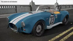 Shelby 427 Cobra Blue Yellow Rigged 3D model