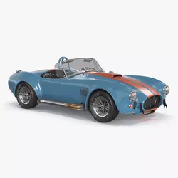 Shelby Cobra Blue 3D model