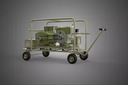 STANDARD MILITARY ARMY PANZER DESERT DIESEL GENERATOR SET GENSET 3D model
