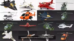 Stylized Sky Guardians Combat And Rescue Fleet 3D Model Pack
