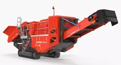 Terex Finlay C1540 Cone Crusher Dual Power Machine Rigged 3D model