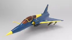 The Blue Mirage 2000 Low-poly 3D model