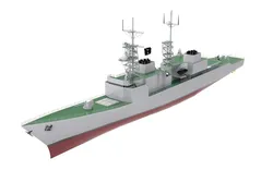 The Spruance Class Detroyer  Low-poly 3D model