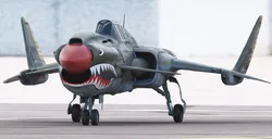 Viper P-40J Jet Fighter Concept Aircraft 3D model