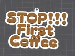 3D printer bestanden | 3MF | Coffee_Keychain