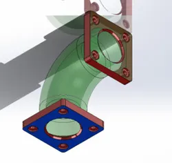 90 degree circular pipe
