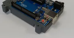 Arduino uno and breadboard mount