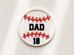 Baseball Name Tag - Dad