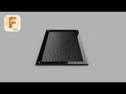Black Painted Ventilation grille Game Ready Model Low-poly 3D model