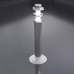 Bollard Light Low-poly 3D model