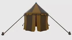 Camping Tent Low-poly 3D model