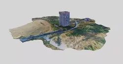 Castle Ruin Photoscan 3D model