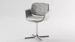 Chair with different materials 3D model