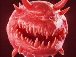 Characters & Creatures STL indir - Cacodemon Monster from Doom - greencatpoly