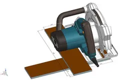 Circular saw crosscut jig