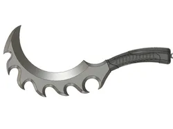 Cosplay STL Descărcare - Drukhari Sickle Sword - PizzaCompany