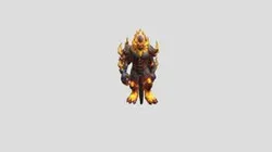 Fantasy Fire Infernal 3- Game Ready 3D Character
