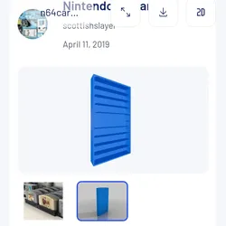 Fișiere pentru imprimante 3D | Fișier 3MF | N64 spelhållare