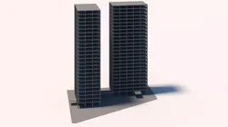 Lake Shore Drive Mies Van Der Rohe 3D model