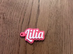 Llavero de nombre Lilia - Modelo de impresión 3D gratuito