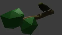 Low Poly Bird Modeling