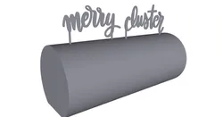 MERRY CLUSTER / CHRISTMAS / WHATEVER / HANGOVER + HO HO HO CAKE TOPPER