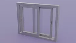 Sliding window - 180x140 V2 Low-poly 3D model