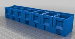 Weekly Pill Box with 7 Hinged Compartments