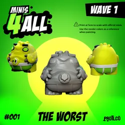 3D MINI FIGURE THE WORST OMNIVERSE figure