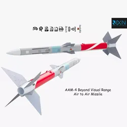 AAM-4 Beyond Visual Range Air to Air Missile 3D model