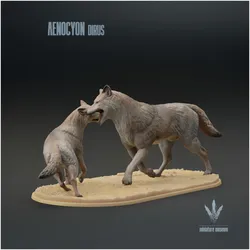 Aenocyon dirus : Fighting