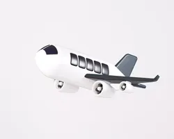 Airplane plane Low-poly 3D model